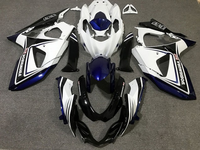 Aftermarket 2009-2016 Blue Black and white Suzuki GSXR 1000 Motorcycle Fairings