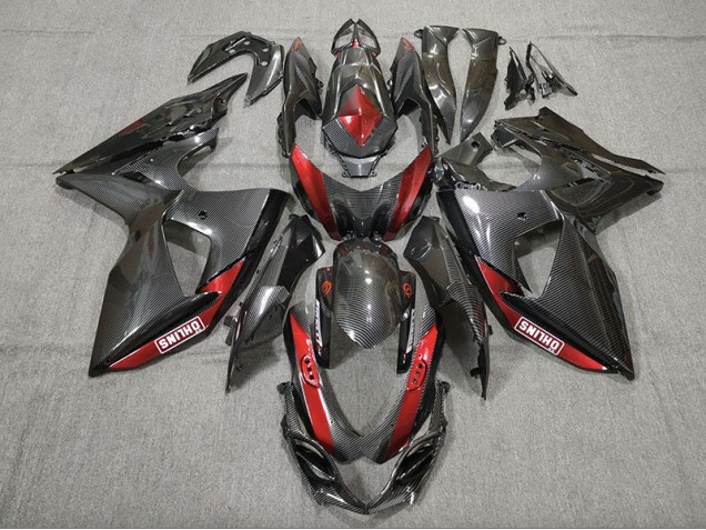 Aftermarket 2009-2016 Carbon Fiber Red Suzuki GSXR 1000 Motorcycle Fairings