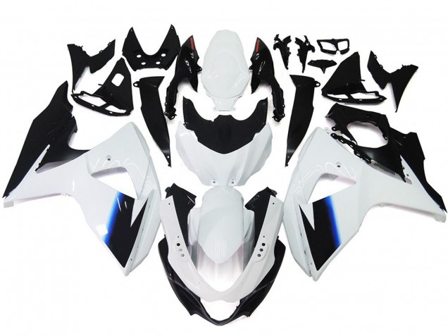 Aftermarket 2009-2016 Gloss White and Black with Red Suzuki GSXR 1000 Motorcycle Fairings