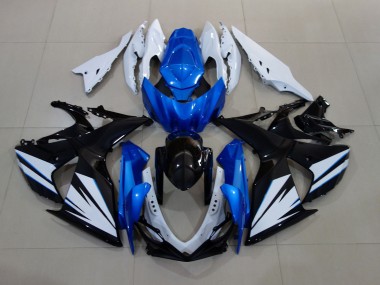 Aftermarket 2009-2016 Gloss White and Black with Red Matte Blue Suzuki GSXR 1000 Motorcycle Fairings