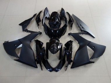 Aftermarket 2009-2016 Matte Black and Gloss Black Suzuki GSXR 1000 Motorcycle Fairings