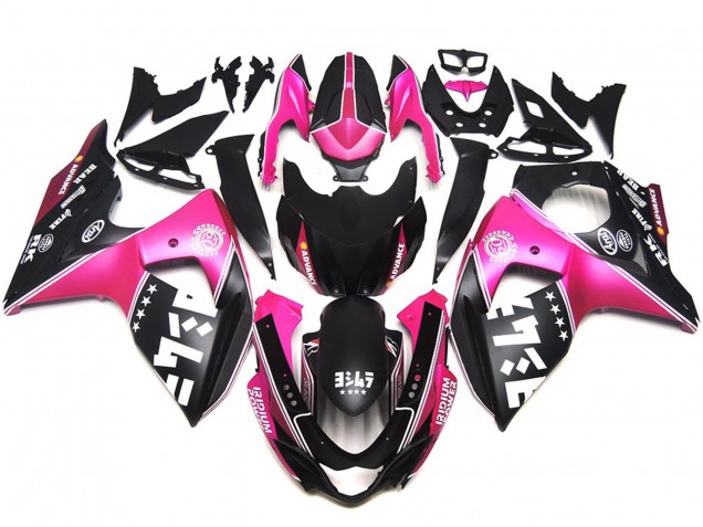 Aftermarket 2009-2016 Matte Pink Custom Suzuki GSXR 1000 Motorcycle Fairings