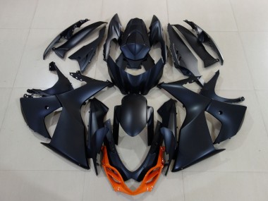 Aftermarket 2009-2016 Matte and Orange Suzuki GSXR 1000 Motorcycle Fairings