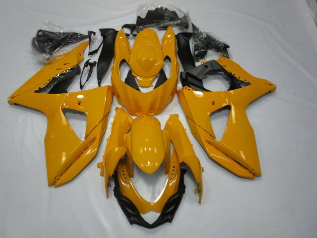 Aftermarket 2009-2016 Shining Yellow Suzuki GSXR 1000 Motorcycle Fairings