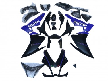 Aftermarket 2010-2015 Matte Black & Blue Aprilia RSV4 1000 Motorcycle Fairings