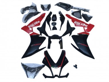 Aftermarket 2010-2015 Matte Black & Red Aprilia RSV4 1000 Motorcycle Fairings