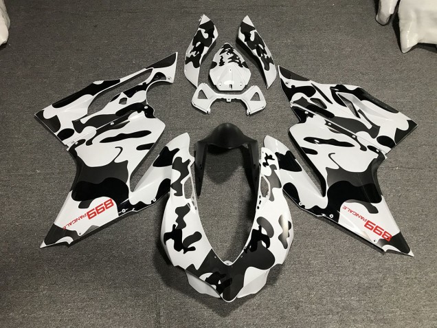 Aftermarket Winter Camo Ducati 1199 Motorcycle Fairings