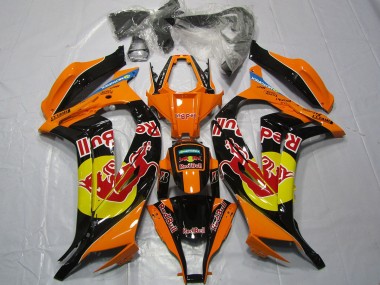 Aftermarket 2011-2015 Orange Red bull Kawasaki ZX10R Motorcycle Fairings