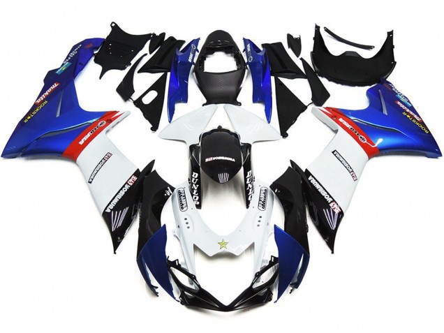 Aftermarket 2011-2020 Custom with Blue and Red Suzuki GSXR 600-750 Motorcycle Fairings