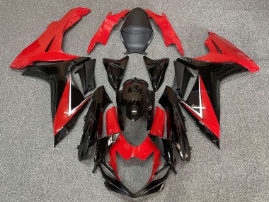 Aftermarket 2011-2020 Deep Red and Gloss Black Suzuki GSXR 600-750 Motorcycle Fairings