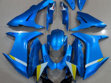 Aftermarket 2011-2020 Full Gloss Light Blue Suzuki GSXR 600-750 Motorcycle Fairings