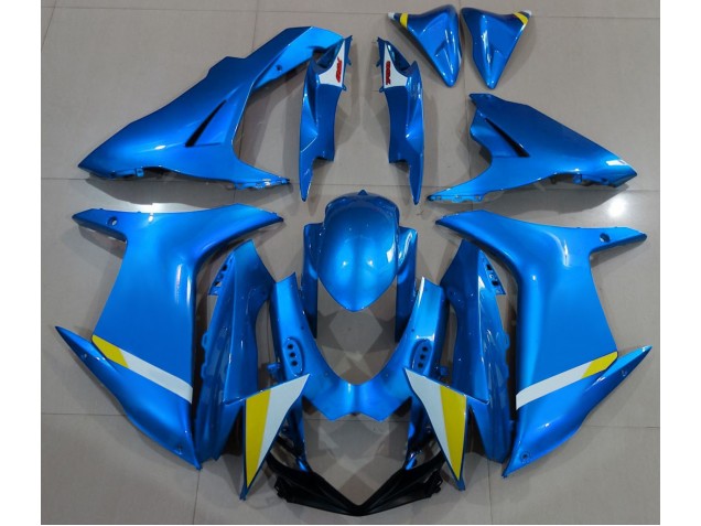 Aftermarket 2011-2020 Full Gloss Light Blue Suzuki GSXR 600-750 Motorcycle Fairings