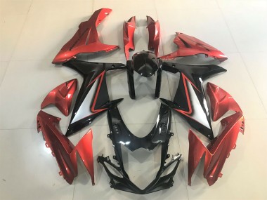 Aftermarket 2011-2020 Gloss Black & Vibrant Orange Suzuki GSXR 600-750 Motorcycle Fairings