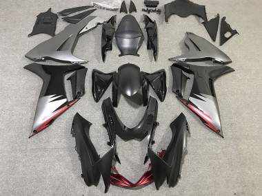 Aftermarket 2011-2020 Gloss Black and Matte Grey Suzuki GSXR 600-750 Motorcycle Fairings