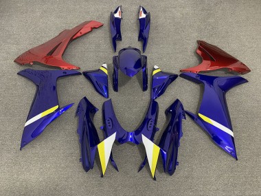 Aftermarket 2011-2020 Gloss Blue and Red Suzuki GSXR 600-750 Motorcycle Fairings