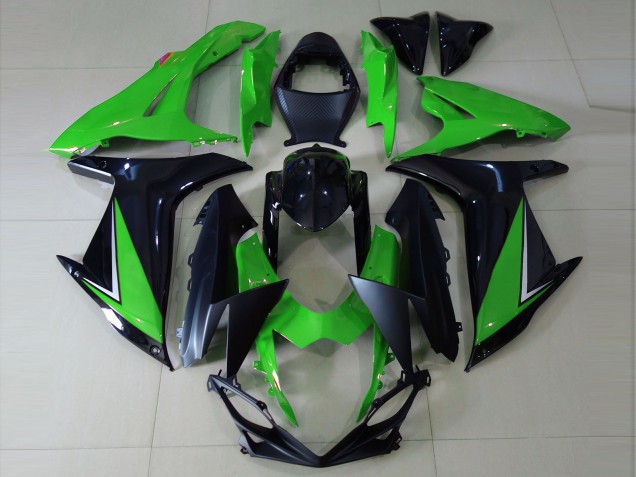 Aftermarket 2011-2020 Gloss Green and Black Suzuki GSXR 600-750 Motorcycle Fairings