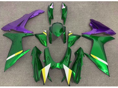 Aftermarket 2011-2020 Gloss Green and Purple Suzuki GSXR 600-750 Motorcycle Fairings