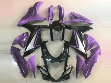 Aftermarket 2011-2020 Gloss Purple Edges Suzuki GSXR 600-750 Motorcycle Fairings