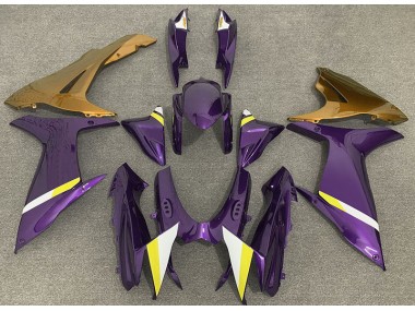 Aftermarket 2011-2020 Gloss Purple and Gold Suzuki GSXR 600-750 Motorcycle Fairings