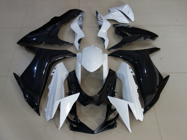 Aftermarket 2011-2020 Gloss White and Black Suzuki GSXR 600-750 Motorcycle Fairings