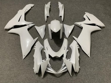 Aftermarket 2011-2020 Pearl White Suzuki GSXR 600-750 Motorcycle Fairings