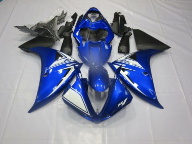 Aftermarket 2012-2014 Blue and Black Yamaha R1 Motorcycle Fairings