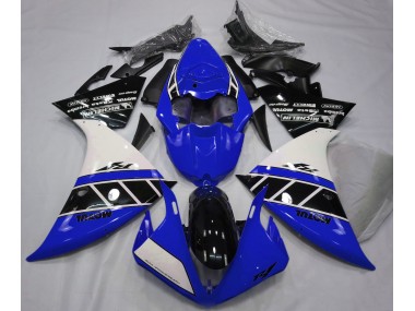 Aftermarket 2012-2014 Gloss Blue White and Black Yamaha R1 Motorcycle Fairings