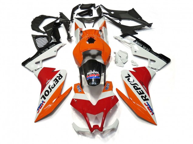 Aftermarket 2012-2015 Repsol White and Red Aprilia RS4 125 Motorcycle Fairings