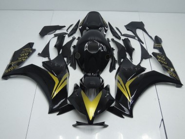 Aftermarket 2012-2016 Black and Gold Honda CBR1000RR Motorcycle Fairings