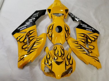 Aftermarket 2012-2016 Custom Yellow Flame Honda CBR1000RR Motorcycle Fairings