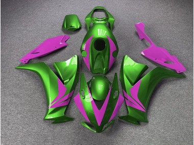 Aftermarket 2012-2016 Gloss Green and Pink Honda CBR1000RR Motorcycle Fairings