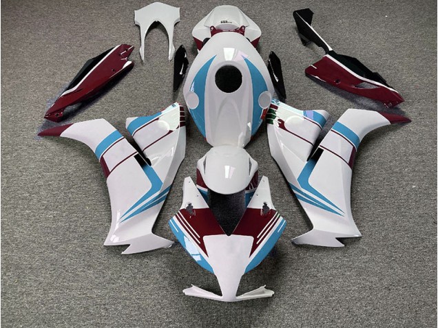 Aftermarket 2012-2016 Gloss Light Blue and Maroon Honda CBR1000RR Motorcycle Fairings