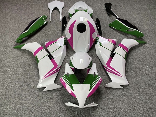 Aftermarket 2012-2016 Gloss Pink and Green Honda CBR1000RR Motorcycle Fairings