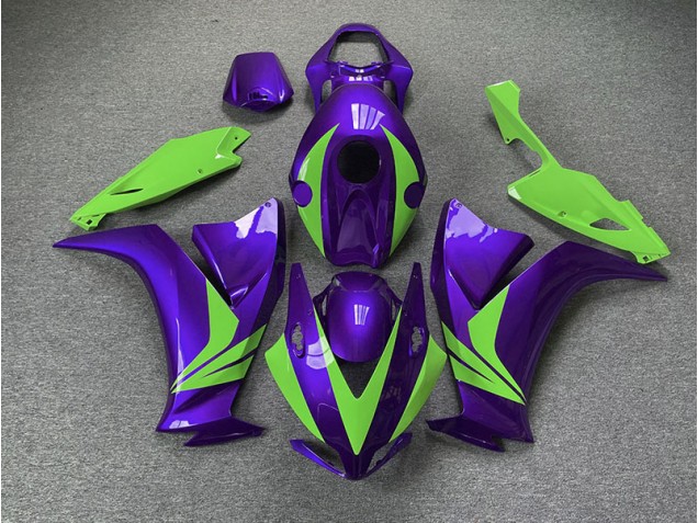 Aftermarket 2012-2016 Gloss Purple and Green Honda CBR1000RR Motorcycle Fairings