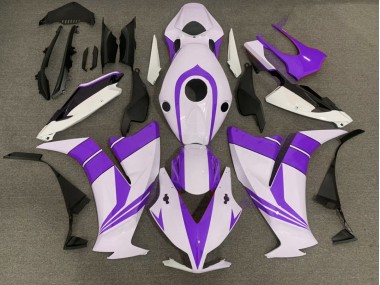 Aftermarket 2012-2016 Gloss Purple and White Honda CBR1000RR Motorcycle Fairings