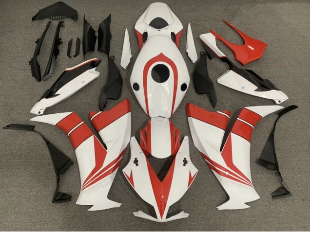 Aftermarket 2012-2016 Gloss Red and White Honda CBR1000RR Motorcycle Fairings