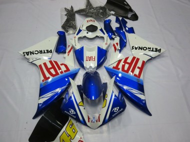 Aftermarket 2012-2014 Fiat with Light Blue Yamaha R1 Motorcycle Fairings