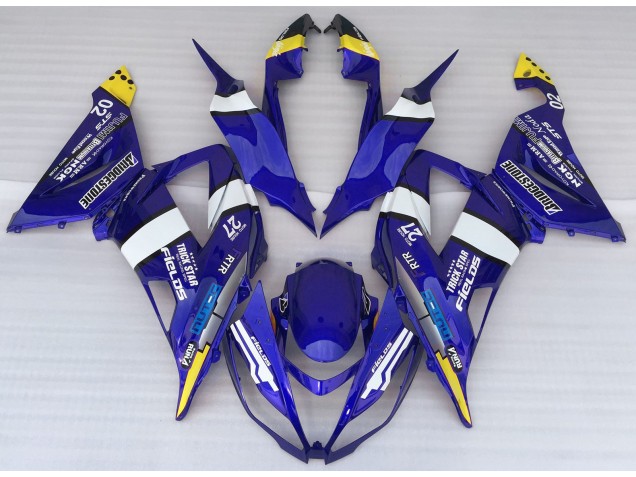 Aftermarket 2013-2018 Blue Style Kawasaki ZX6R Motorcycle Fairings