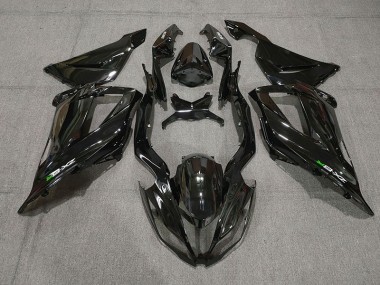 Aftermarket 2013-2018 Gloss Black with decals Kawasaki ZX6R Motorcycle Fairings