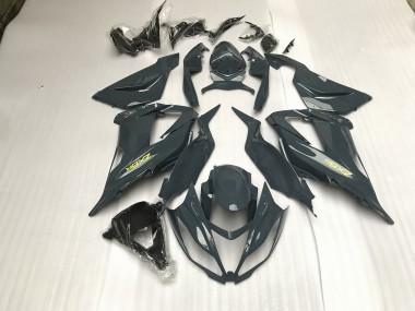 Aftermarket 2013-2018 Gloss Grey Kawasaki ZX6R Motorcycle Fairings