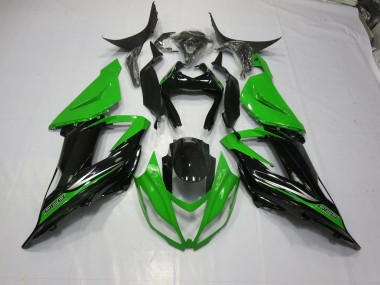 Aftermarket 2013-2018 Green Black Kawasaki ZX6R Motorcycle Fairings