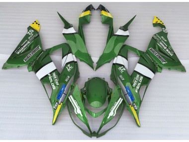 Aftermarket 2013-2018 Green Style Kawasaki ZX6R Motorcycle Fairings