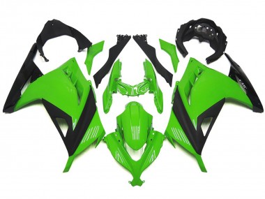 Aftermarket 2013-2018 High Gloss Green and Black Kawasaki Ninja 300 Motorcycle Fairings