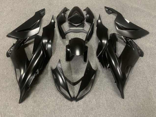 Aftermarket 2013-2018 Matte Black & Protective Coat Kawasaki ZX6R Motorcycle Fairings