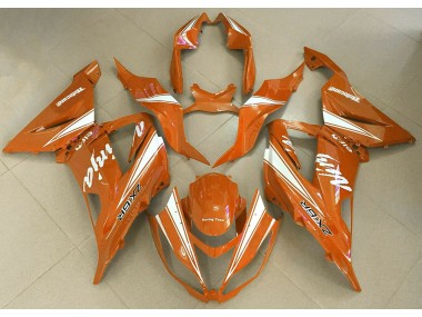 Aftermarket 2013-2018 Orange Ninja Kawasaki ZX6R Motorcycle Fairings