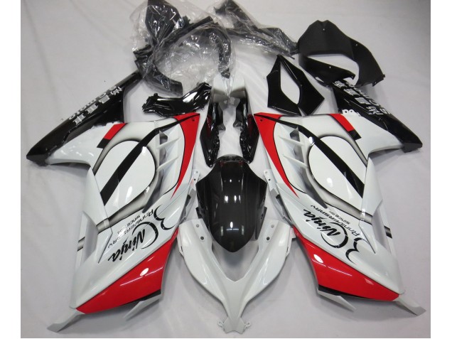 Aftermarket 2013-2018 Red and White Kawasaki Ninja 300 Motorcycle Fairings