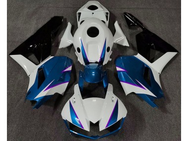 Aftermarket 2013-2020 Gloss Blue White and Purple Honda CBR600RR Motorcycle Fairings