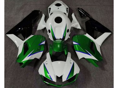 Aftermarket 2013-2020 Gloss Green White and Blue Honda CBR600RR Motorcycle Fairings