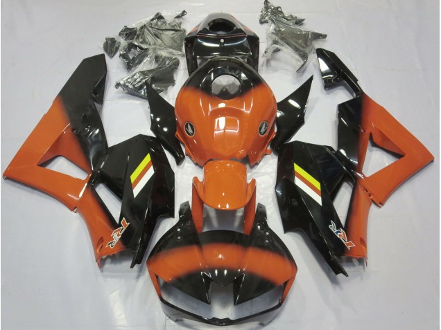 Aftermarket 2013-2020 Gloss Orange and Black Fade Honda CBR600RR Motorcycle Fairings