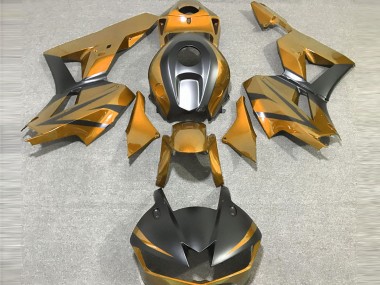 Aftermarket 2013-2020 Gold and Matte Black Honda CBR600RR Motorcycle Fairings